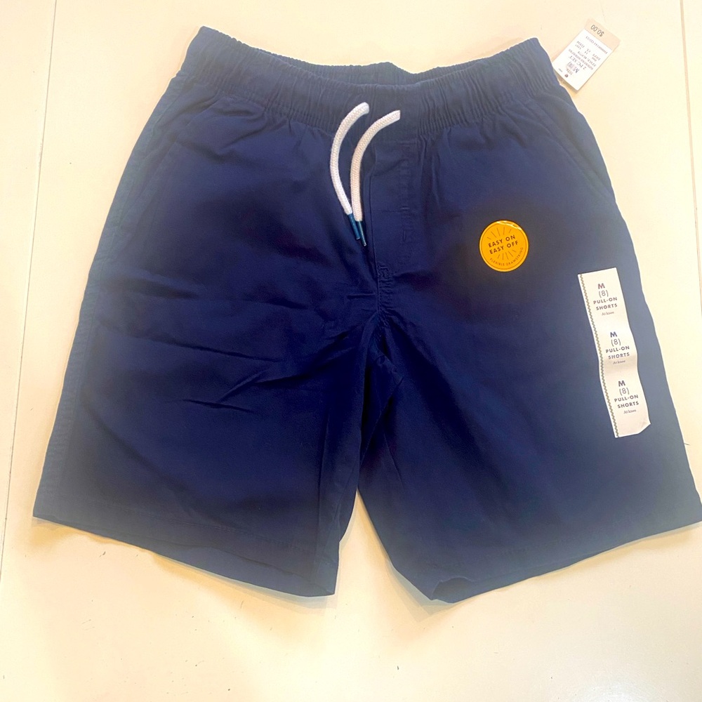 NWT - GAP Kids Drawstring Fighter Blue (Navy) Boys Shorts